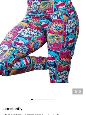 Constantly Varied Gear Comic Pop Leggings - Blue, Pink, Yellow